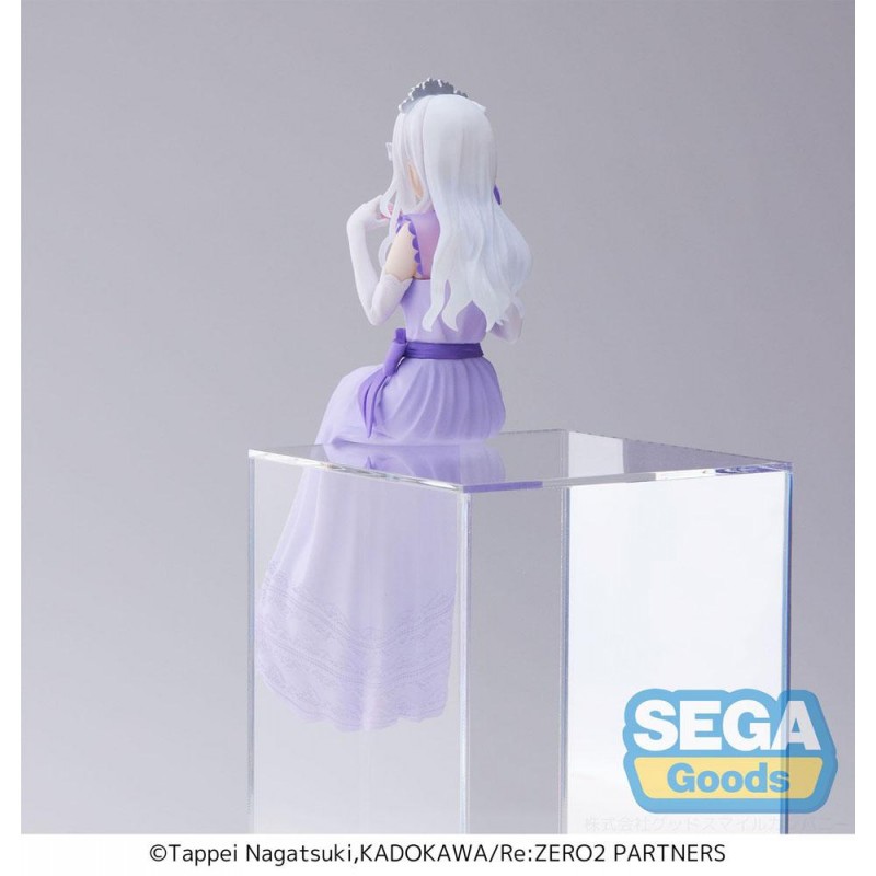 Re:Zero - Starting Life in Another World: Lost in Memories statuette PVC PM Perching Emilia (Dressed-Up Party) 14 cm