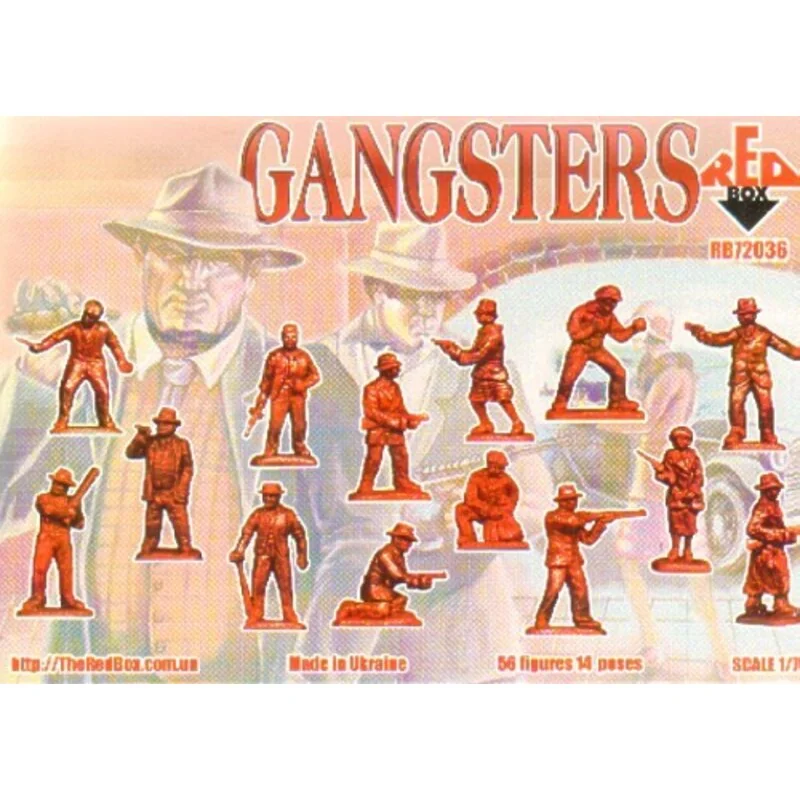 Figurines Gangsters américains 1/72 Red Box chez 1001hobbies