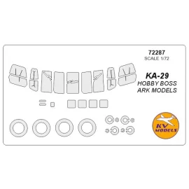 Masques de roues Kamov Ka-29 'HELIX-B'+ (conçus pour être utilisés avec le kit HOBBY BOSS HB87227 / ARK Models kit 72039)