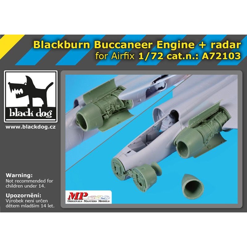 Moteur et radar de nez Blackburn Buccaneer (conçus pour être utilisés avec les kits Airfix) [S.2B S.2C]