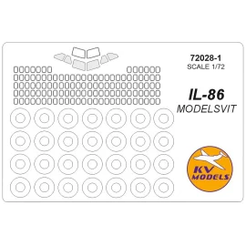 Ilyushin IL-86 + masques de roues (conçus pour être utilisés avec les kits Modelsvit GIANT7205)