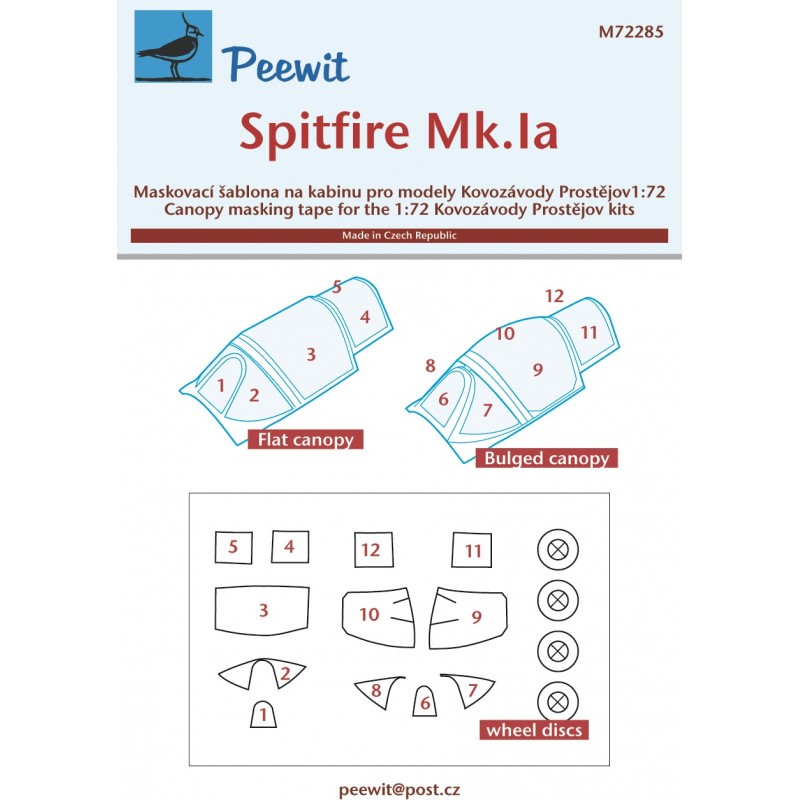 Supermarine Spitfire Mk.Ia (conçu pour être utilisé avec les kits Kovozavody Prostejov)