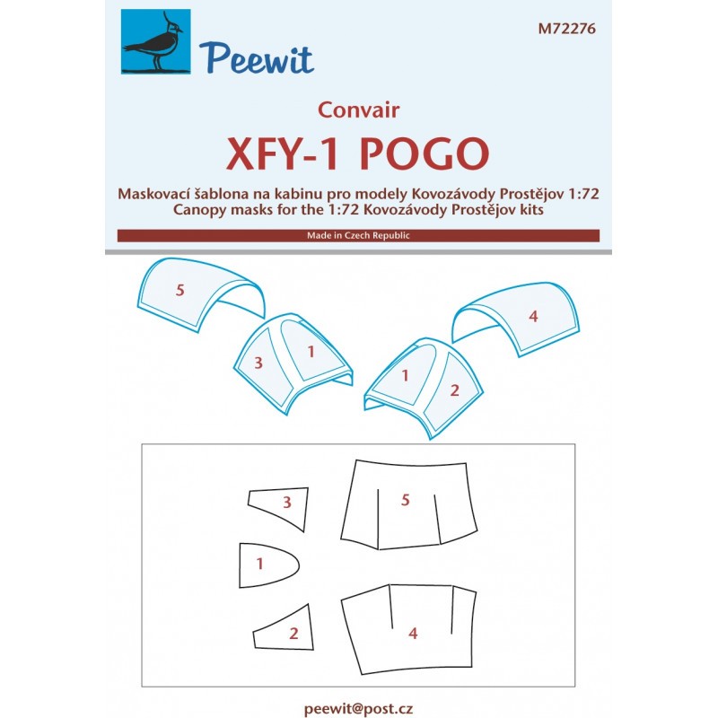 Convair XFY-1 POGO (conçu pour être utilisé avec les kits Kovozavody Prostejov)