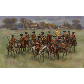 Figurine Régiment britannique de chevaux (fin de la guerre) (guerre de succession d'Espagne)