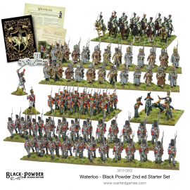 Extension et figurine pour jeux de figurines Black Powder Waterloo 2nd edition Starter Set - Allemand