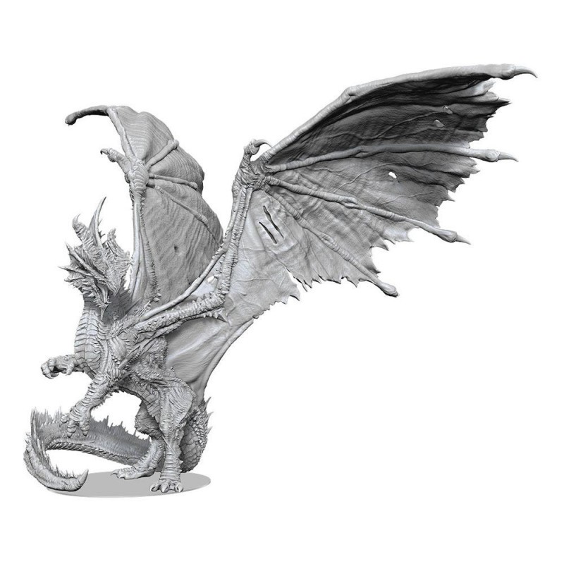 Figurine à peindre Gargantuan Dragon Blanc ou Vert, Deep Cuts - Pathfinder  Battles - Wizkids