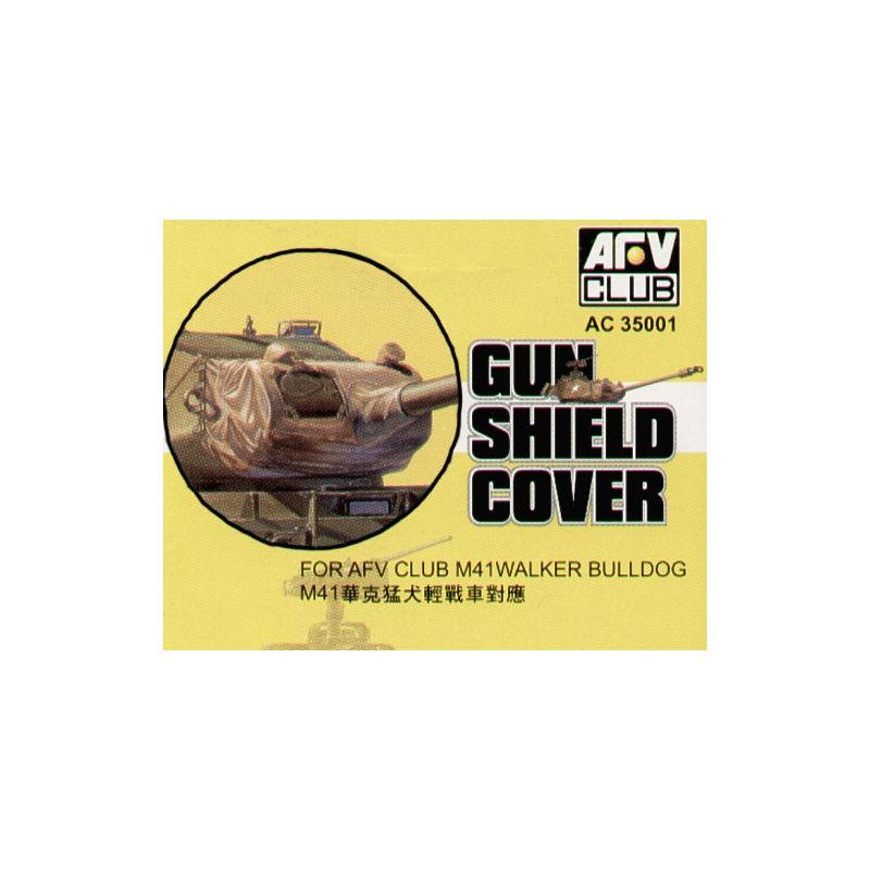 M41 Walker Bulldog Gun Shield Cover (conçu pour être utilisé avec les kits AFV Club) [M41A3 M41G]