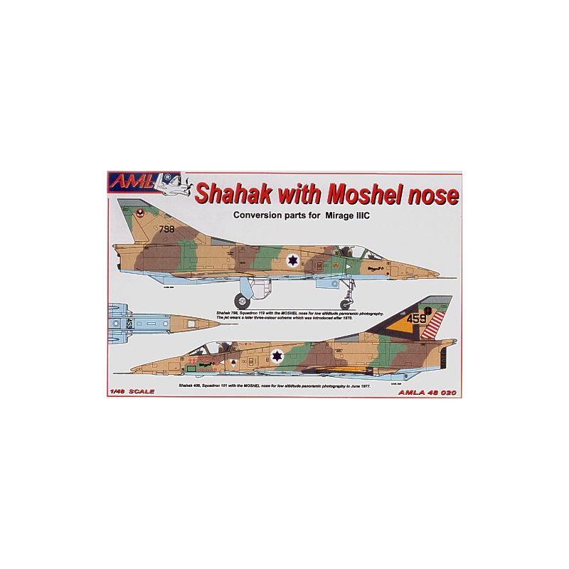 Dassault Mirage IIICR/Moshel (Ensemble PUR + Pièces PE + Planche décalcomanie)