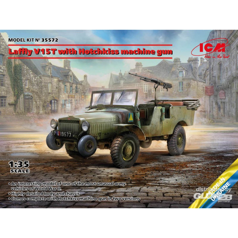 Laffly V15T avec mitrailleuse Hotchkiss