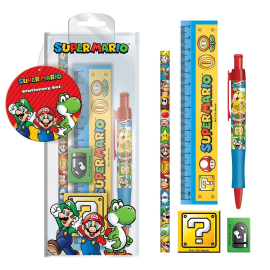 Super Mario set papeterie 5 pièces