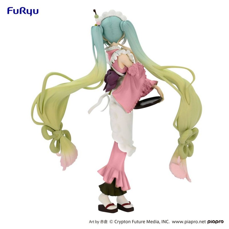 Hatsune Miku statuette PVC Exceed Creative Hatsune Miku Matcha Green Tea Parfait Another Color Ver. 20 cm