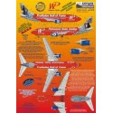 Décal Boeing 737-300 WP Western Pacific N375TA ProRodeo Hall of Fame/Professional Rodeo Cowboys includes photo etch parts.Design