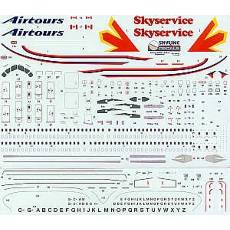 Décal Airbus A320/Airbus A321 SKYSERVICE CANADA Any registration