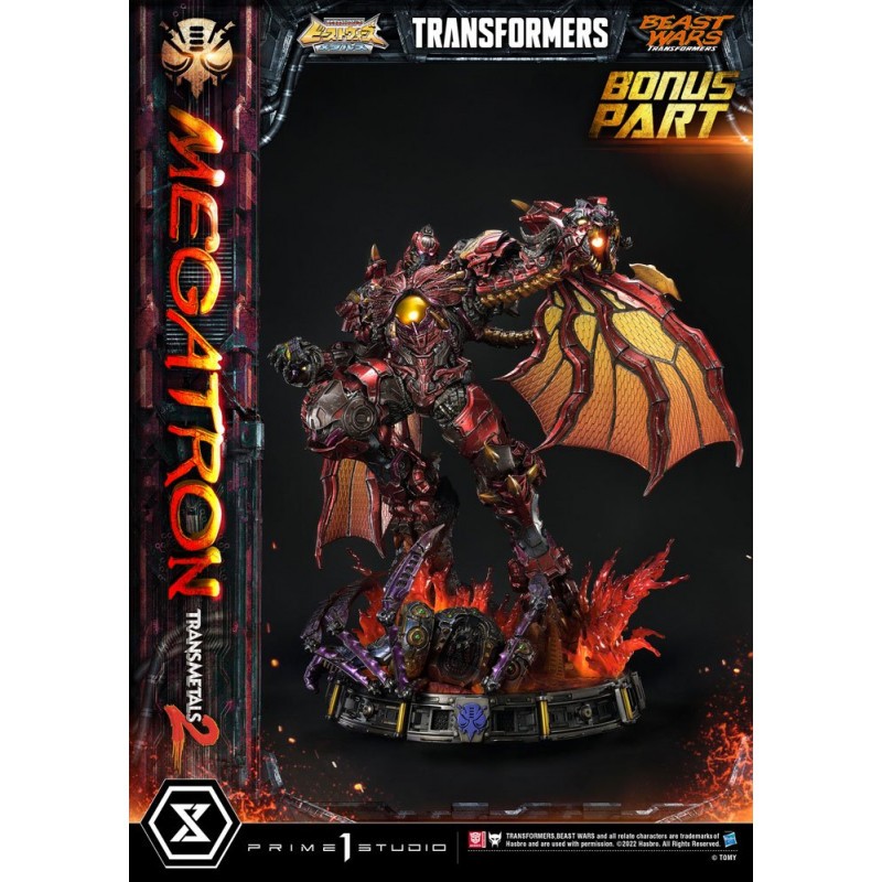 Transformers Beast Wars statuette 1/4 Premium Masterline Megatron Transmetal 2 Deluxe Bonus Version 74 cm