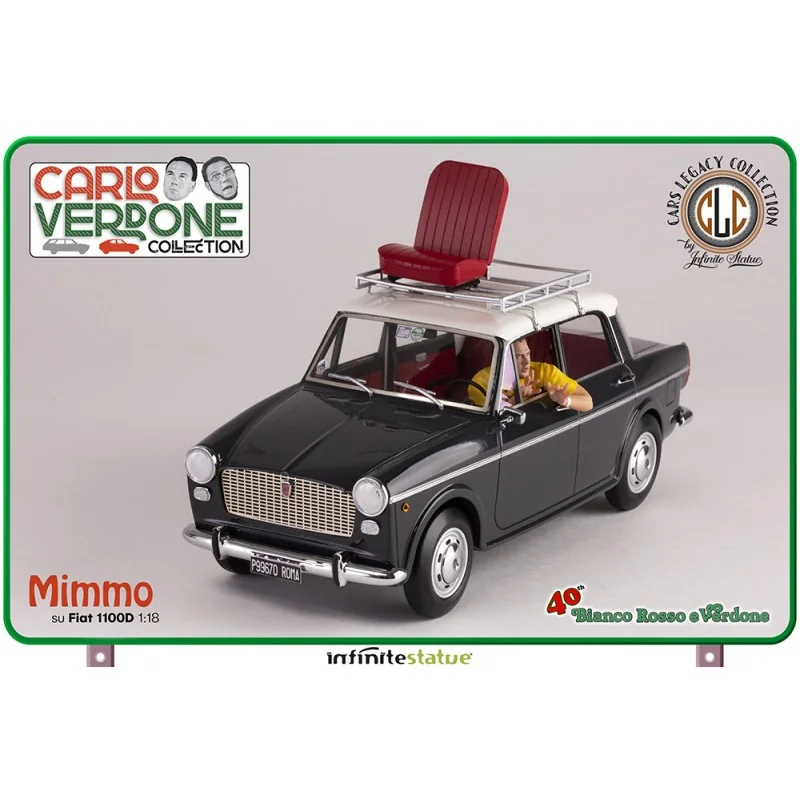 MIMMO SU FIAT 1100 1/18 VOITURE EN RÉSINE