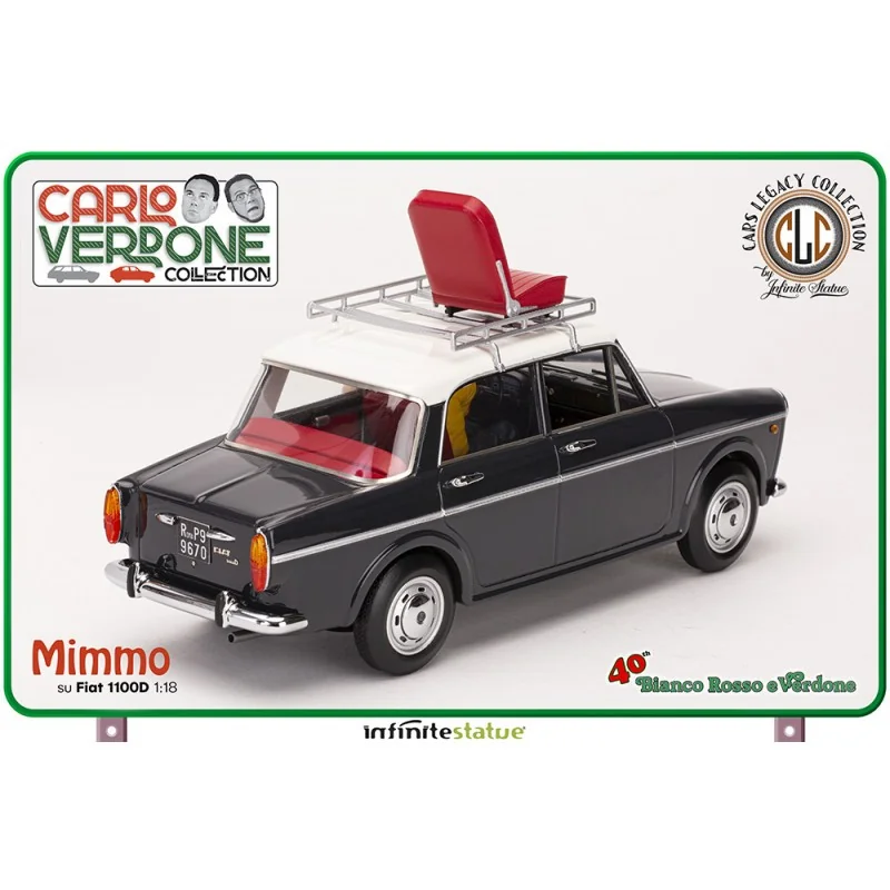 MIMMO SU FIAT 1100 1/18 VOITURE EN RÉSINE