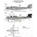 Décal Grumman EA-6B Prowlers (2) 158540 CB/01 VMAQ-1 Banshees 162230 CY-00 VMAQ-2 Panthers black fin. Both low viz greys FS35237