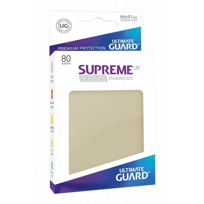 Ultimate Guard 80 pochettes Supreme UX Sleeves taille standard Sable