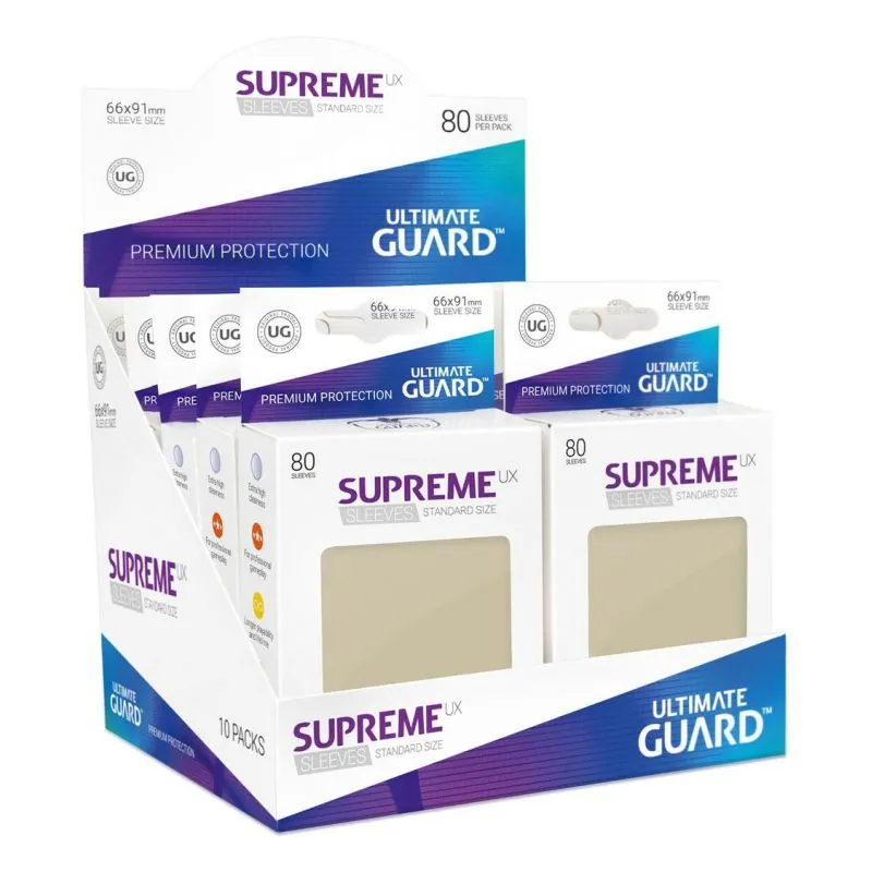 Ultimate Guard 80 pochettes Supreme UX Sleeves taille standard Sable