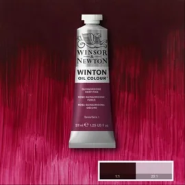 WINSOR & NEWTON WINTON COULEUR À L'HUILE 37ML - QUINACRIDONE ROSE FONCÉ