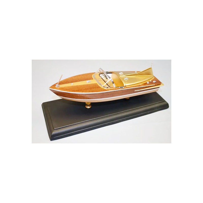 Accessoire pour maquette : Socle pour maquette de bateau en bois - 21 x  10,5 cm