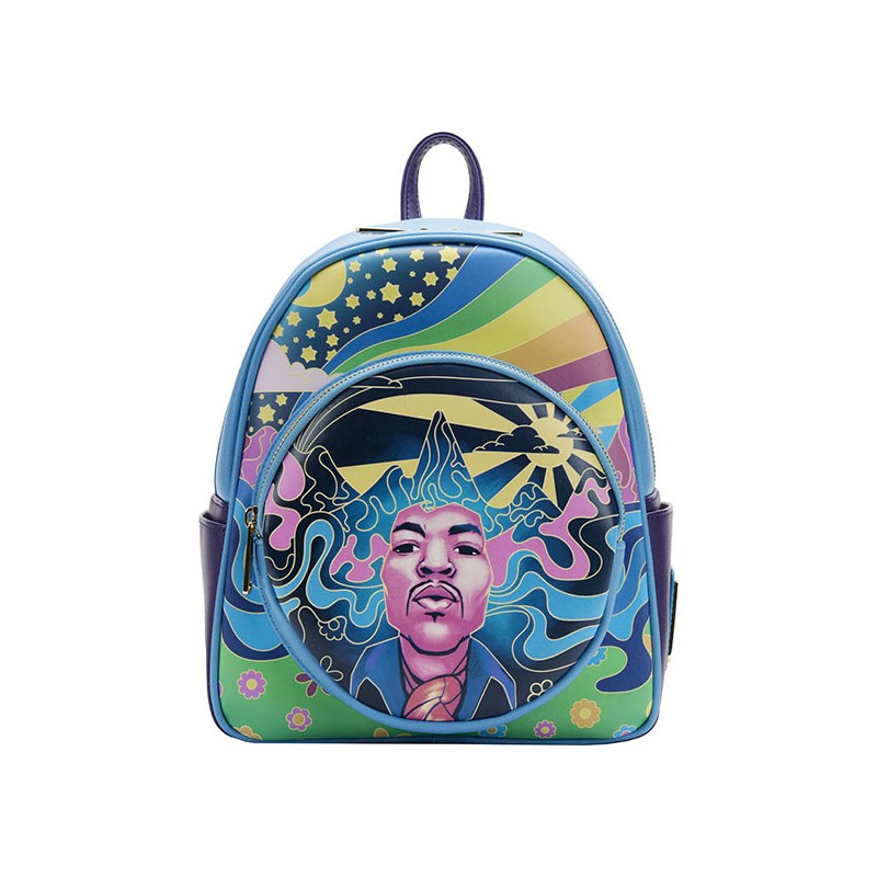 Jimi Hendrix Mini Sac A Dos Jimi Hendrix Psychedelic Landscape Zip