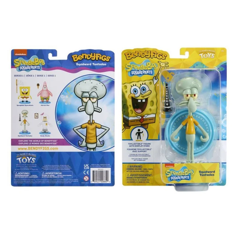 Bob l´éponge figurine flexible Bendyfigs Squidward 18 cm