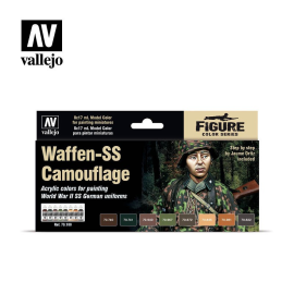WAFFEN SS CAMOUFLAGE (8) COLOR SET 70180