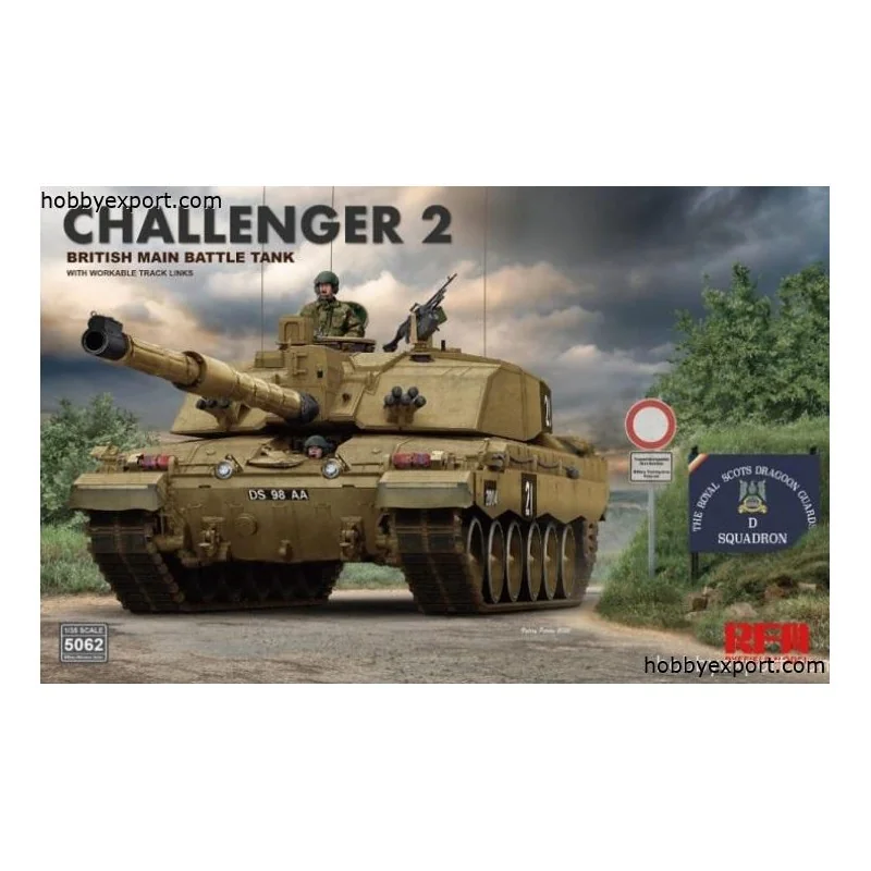 BRITISH MAIN BATTLE TANK CHALLENGER 2 W/ WORKABLE TRACK LINKS