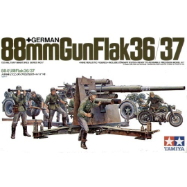 Figurine 88 mm 36/37 Flak/équipage/MB