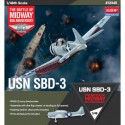 Maquette d'avion en plastique USN SBD-3 "Bataille de Midway"