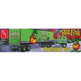 Maquette camion Maquette de camion en plastique - Remorque Fruehauf RAT FINK 1:25