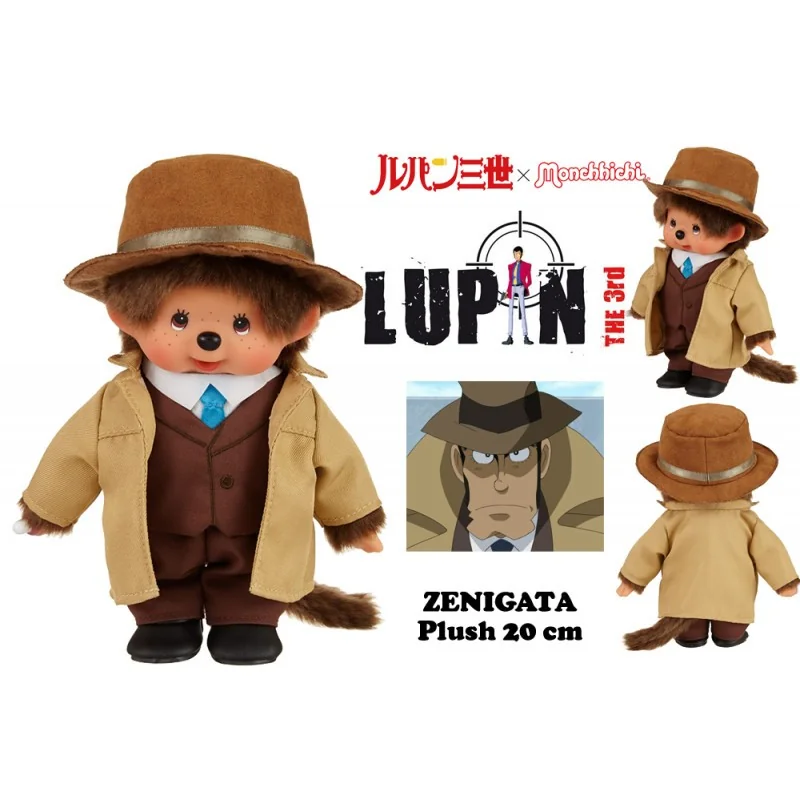 LUPIN 3RD-MONCHHICHI PELUCHE ZENIGATA 20cm