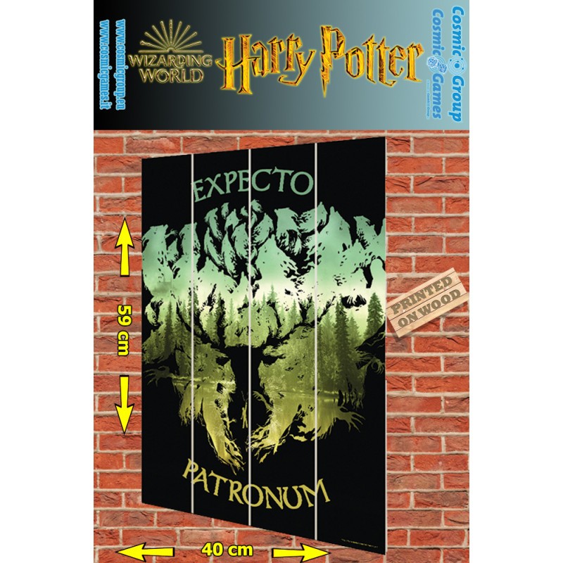 HARRY POTTER EXPECTO PATRONUM impression bois