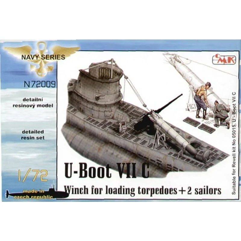 U-Boot Type VIIc : treuil pour charger torpilles (pour maquettes Revell) 