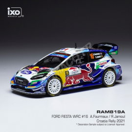 Miniature FORD FIESTA 16 FOURMAUX/JAMOUL WRC RALLYE CROATIE 2021