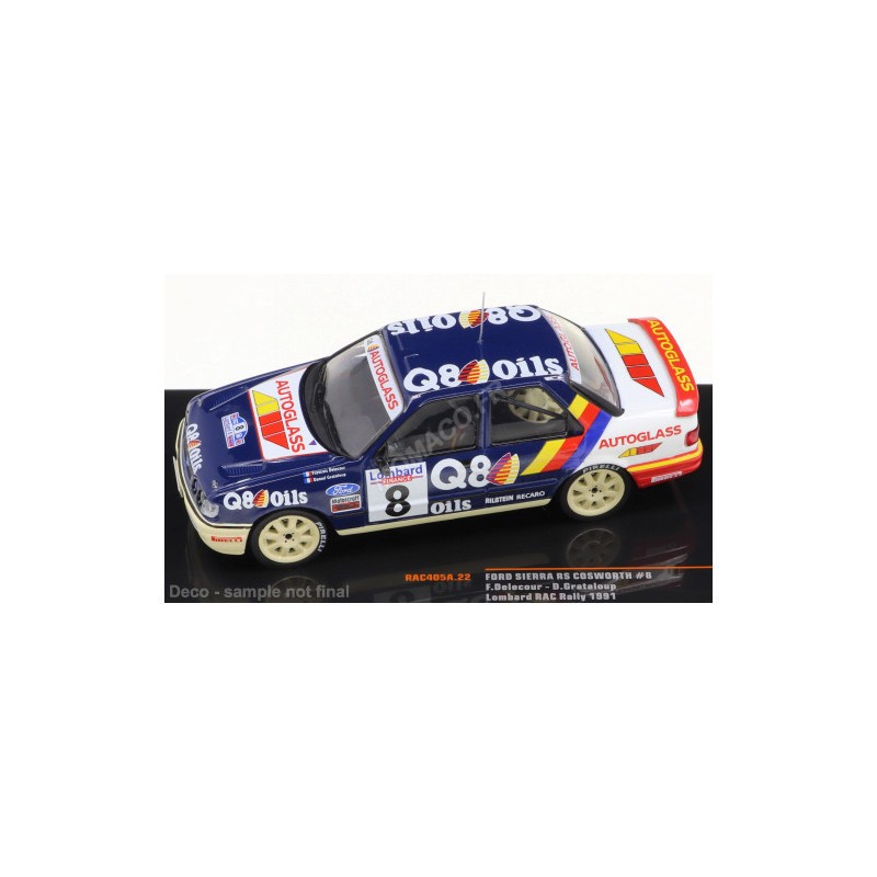 FORD SIERRA RS COSWORTH 8 DELECOUR/GRATALOUP RALLYE RAC LOMBARD 1991