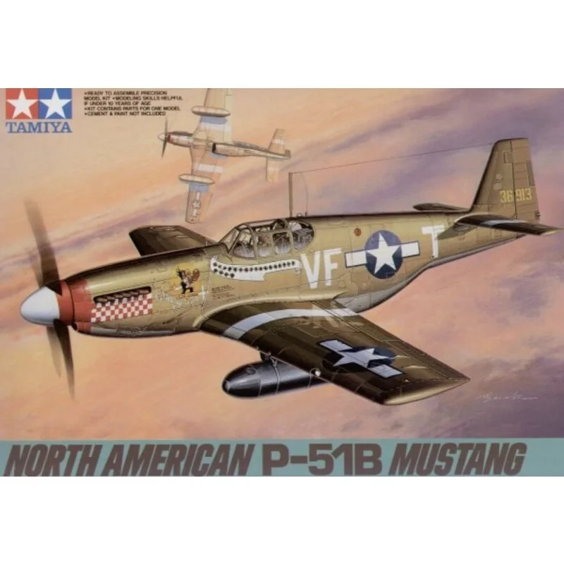 MAQUETTE EN BOIS AVION AMÉRICAIN MUSTANG P-51 - MA MAQUETTE A MOI