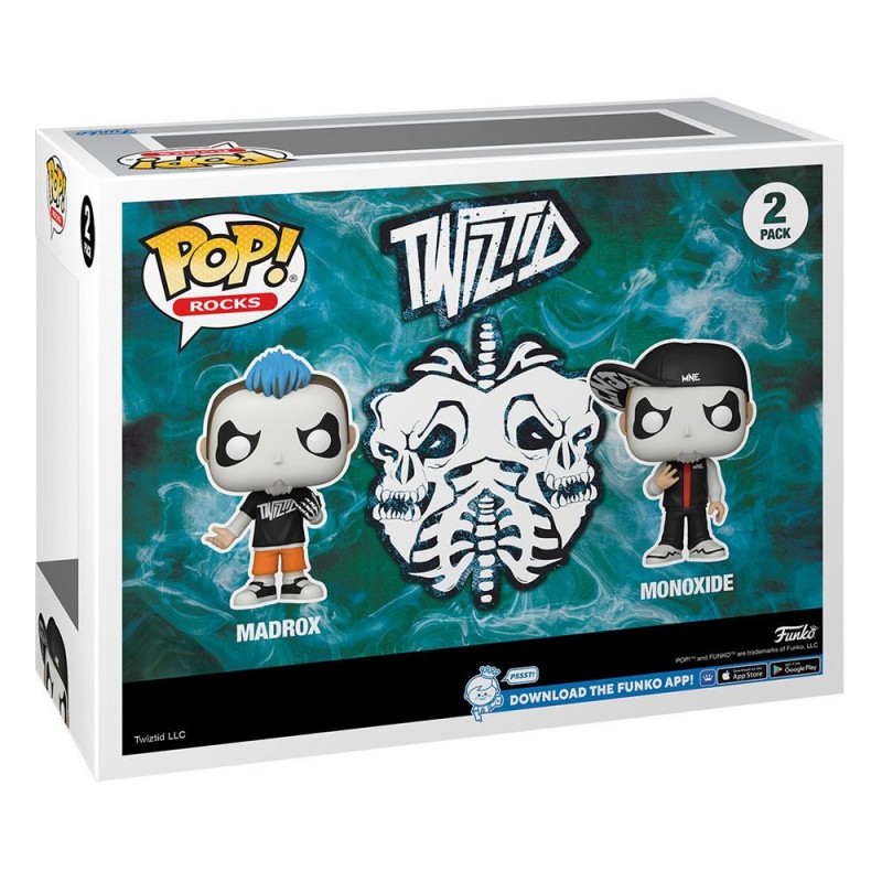 Twiztid pack 2 POP! Rocks Vinyl figurines Jamie Madrox & Monoxide 9 cm