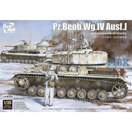 Maquette Pz.Beob.Wg.IV Ausf.J avec commandant + fantassin