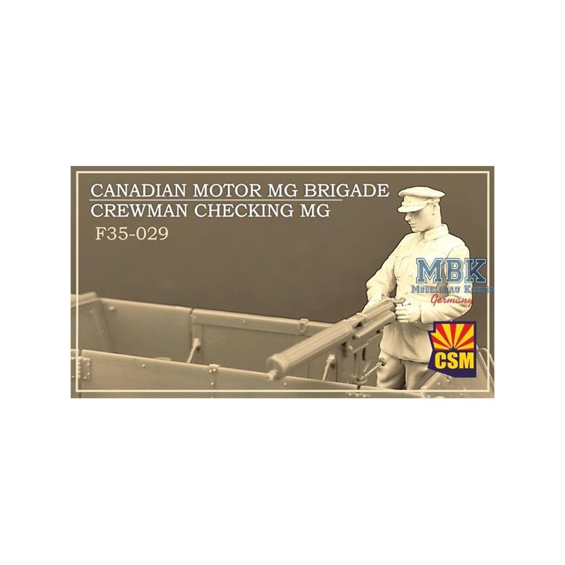 Canadian Motor MG Brigade Crewman Vérification MG