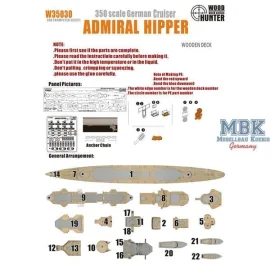 Croiseur allemand Admiral Hipper Heavy 1941 de la Seconde Guerre mondiale