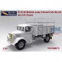 Maquette militaire Camion GS 30 quintaux 4x2 à cabine fermée de l'armée britannique de la Seconde Guerre mondiale