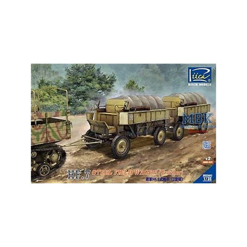 Wagon de campagne en acier Heeresfeldwagen HF.7 (remorque)