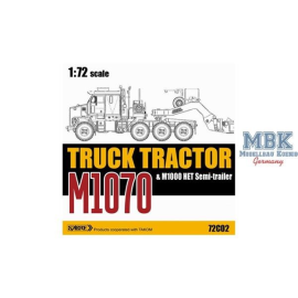 Maquette camion Tracteur routier M1070 et semi-remorque M1000 HET