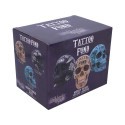 BLACK TATTOO SKULL MONEY BOX