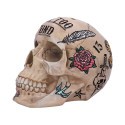 BONE TATTOO SKULL MONEY BOX