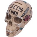 BONE TATTOO SKULL MONEY BOX