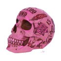 PINK TATTOO SKULL MONEY BOX