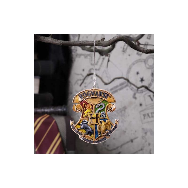 Harry Potter Hogwarts Crest Hanging Orna Nemesis Now Décoration 87731 Chez 1001hobbies 